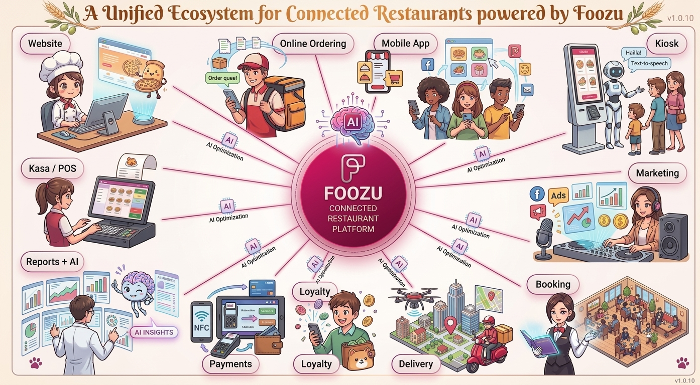 A Unified Ecosystem for Connected Restaurants powered by Foozu